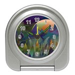 Mountains Abstract Mountain Range Travel Alarm Clock Front