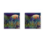 Mountains Abstract Mountain Range Cufflinks (Square)