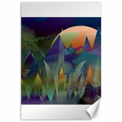 Mountains Abstract Mountain Range Canvas 12  X 18  by Pakrebo