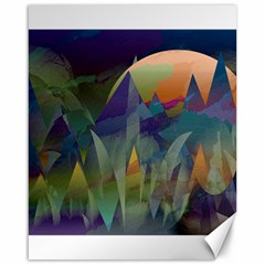 Mountains Abstract Mountain Range Canvas 16  X 20  by Pakrebo