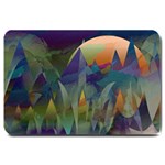 Mountains Abstract Mountain Range Large Doormat 