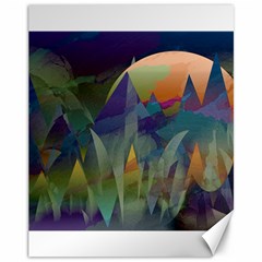 Mountains Abstract Mountain Range Canvas 11  X 14  by Pakrebo