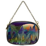 Mountains Abstract Mountain Range Chain Purse (One Side)