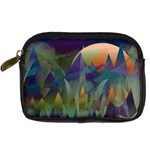 Mountains Abstract Mountain Range Digital Camera Leather Case