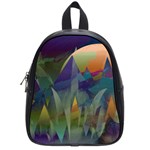 Mountains Abstract Mountain Range School Bag (Small)