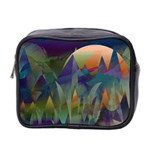 Mountains Abstract Mountain Range Mini Toiletries Bag (Two Sides)