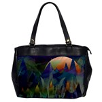 Mountains Abstract Mountain Range Oversize Office Handbag Front