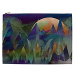 Mountains Abstract Mountain Range Cosmetic Bag (XXL)