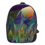 Mountains Abstract Mountain Range School Bag (XL)