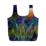 Mountains Abstract Mountain Range Full Print Recycle Bag (M)