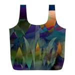 Mountains Abstract Mountain Range Full Print Recycle Bag (L)