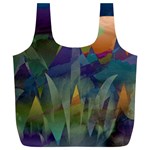 Mountains Abstract Mountain Range Full Print Recycle Bag (XL)