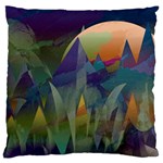 Mountains Abstract Mountain Range Large Flano Cushion Case (One Side)