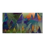 Mountains Abstract Mountain Range Satin Wrap