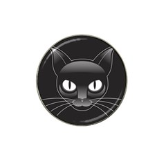 Grey Eyes Kitty Cat Hat Clip Ball Marker (10 Pack) by HermanTelo