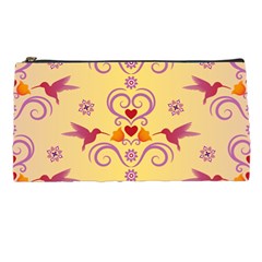 Pattern Bird Flower Pencil Cases by HermanTelo