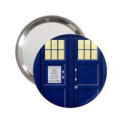 Tardis Doctor Who Time Travel 2 25  Handbag Mirrors by HermanTelo