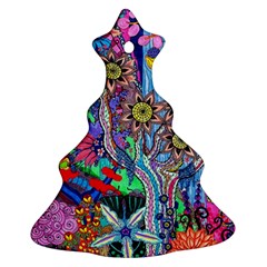Abstract Forest  Christmas Tree Ornament (two Sides) by okhismakingart