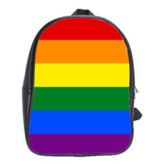 Lgbt Rainbow Pride Flag School Bag (large) by lgbtnation