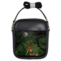 The Night Sadness Surprise Girls Sling Bag by Pakrebo