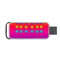 Roses In  Stunning Rainbows Portable Usb Flash (one Side) by pepitasart