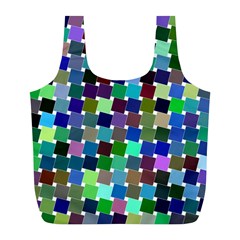 Geometric Background Colorful Full Print Recycle Bag (l) by HermanTelo