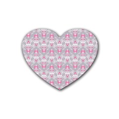 Seamless Pattern Background Heart Coaster (4 Pack)  by HermanTelo