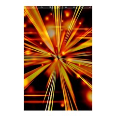Zoom Effect Explosion Fire Sparks Shower Curtain 48  X 72  (small)  by HermanTelo