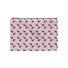 Pink Parrot Pattern Cosmetic Bag (medium) by snowwhitegirl