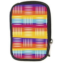 Background Line Rainbow Compact Camera Leather Case by HermanTelo
