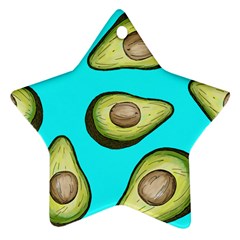 Fruite Avocado Star Ornament (two Sides) by HermanTelo