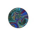 Fractal Abstract Line Wave Hat Clip Ball Marker Front