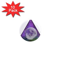 Form Triangle Moon Space 1  Mini Magnet (10 Pack)  by HermanTelo