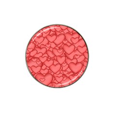 Hearts Love Valentine Hat Clip Ball Marker by HermanTelo
