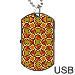 Geometry Shape Retro Dog Tag Usb Flash (one Side) by HermanTelo