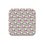 Holidays Happy Easter Rubber Square Coaster (4 pack) 