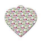 Holidays Happy Easter Dog Tag Heart (Two Sides)