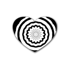 Mandala Rubber Coaster (heart) 