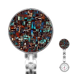 Mosaic Abstract Stainless Steel Nurses Watch by HermanTelo