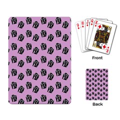 Girl Face Lilac Playing Cards Single Design by snowwhitegirl