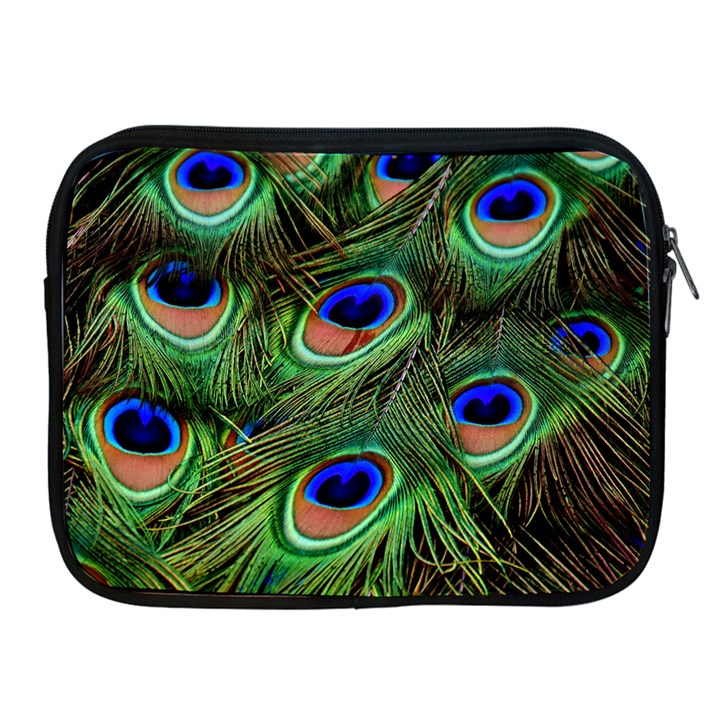 Peacock Feathers Plumage Iridescent Apple iPad 2/3/4 Zipper Cases