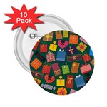 Presents Gifts Background Colorful 2.25  Buttons (10 pack) 