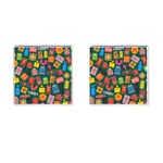 Presents Gifts Background Colorful Cufflinks (Square)