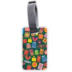 Presents Gifts Background Colorful Luggage Tag (one side)