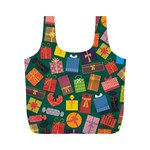 Presents Gifts Background Colorful Full Print Recycle Bag (M)