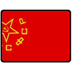 Flag Of Transcaucasian Socialist Federative Soviet Republic, 1922-1936 Double Sided Fleece Blanket (large)  by abbeyz71