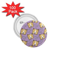 Corgi Pattern 1 75  Buttons (100 Pack)  by Sapixe