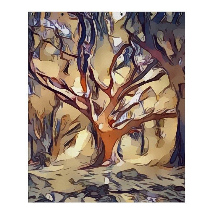 Tree Forest Woods Nature Landscape Shower Curtain 60  x 72  (Medium) 