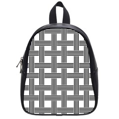 Seamless Stripe Pattern Lines School Bag (small) by Sapixe