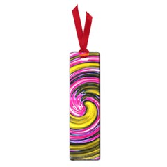 Swirl Vortex Motion Pink Yellow Small Book Marks by HermanTelo